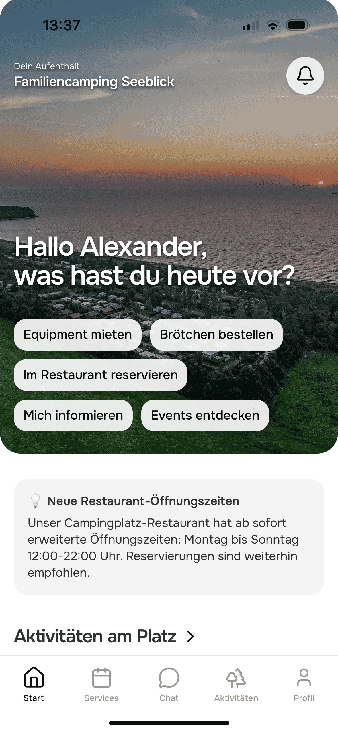 Camperr App Frame