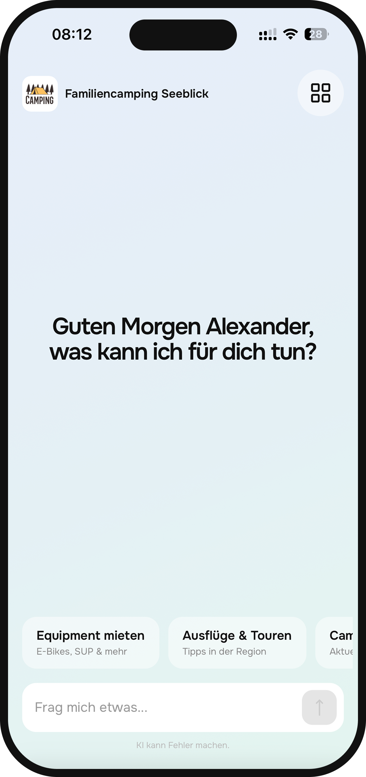 Camperr KI-Concierge App